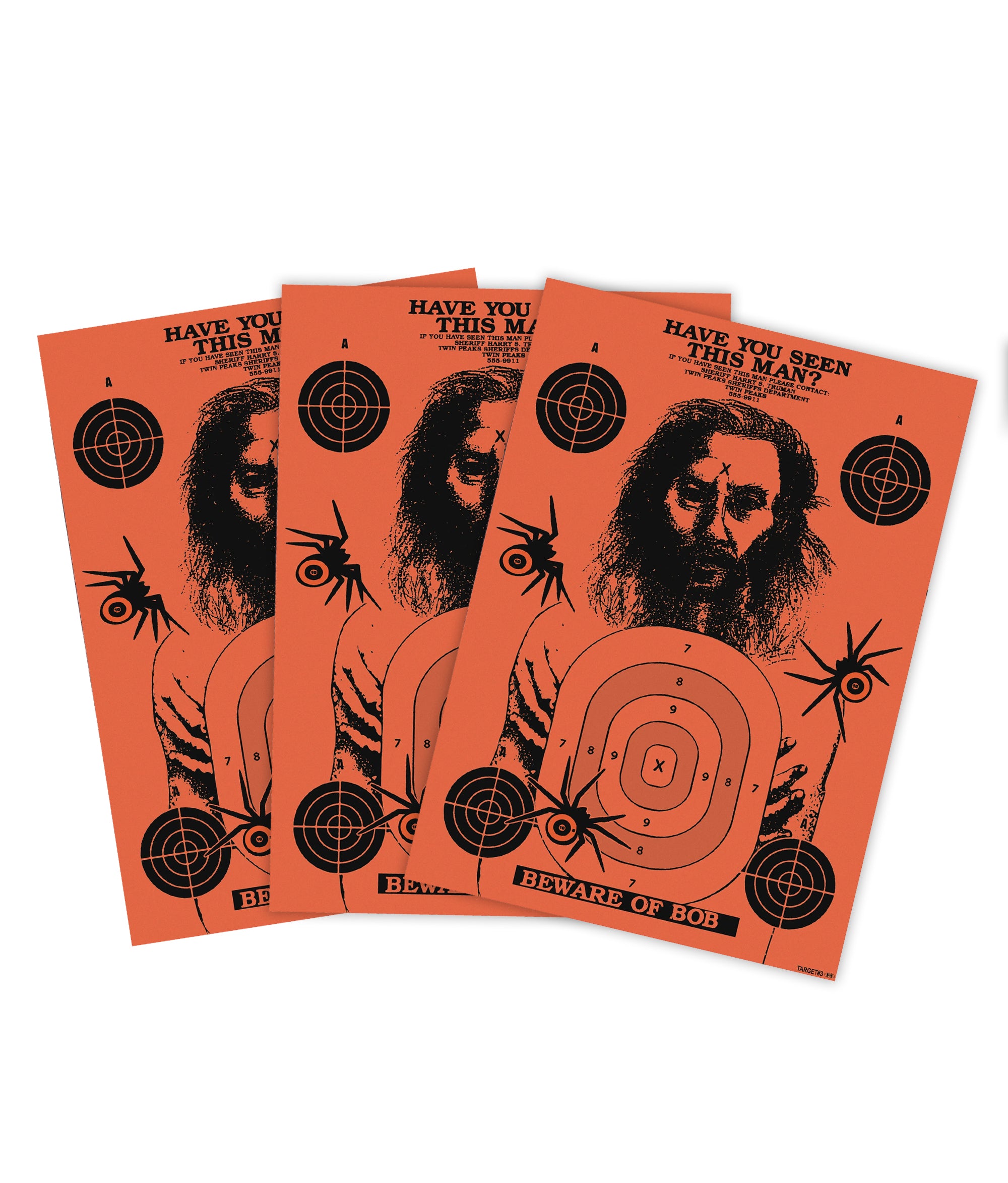 A3 TWIN PEAKS BOB TARGET (3 PACK)